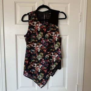 Mossimo Supply Co. Black and Multicolor Sleeveless Top